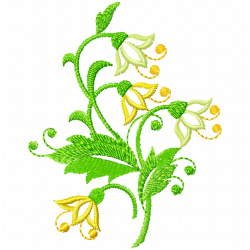 Flowers And Tree Embroidery Design 3 Flowers And Tree Embroidery Design 3